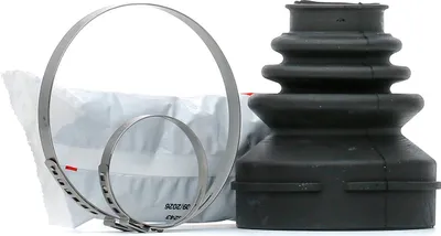 Productafbeelding van FEBI BILSTEIN Set van rubber manchetringen voor aandrijfas, artikelnummer 31056, voorzijde, zonder versnellingsbak, diameter 95 mm