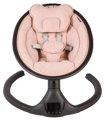 Image de X Adventure transat électrique Rocco Teddy Vieux rose – balancelle bébé 5 vitesses, télécommande, Bluetooth, dès la naissance jusqu’à 9 kg