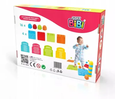 Produktbild von Sensorische Spielzeuge mit Soft BiBi Bauklötzen, 20 Teile.