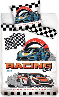 Produktbild von Kinderbettwäsche Cars Racing Drag