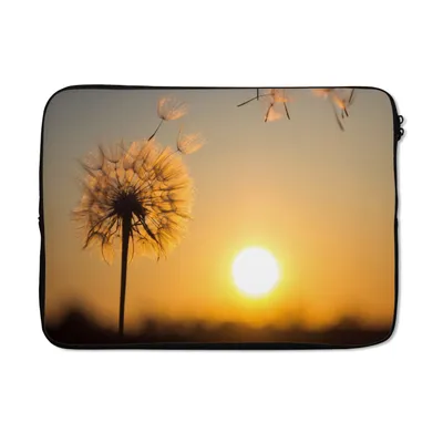 Produktbild von MuchoWow® Laptop Hülle 13 Zoll Löwenzahn - Sonne - Sonnenuntergang Laptoptasche - Laptophülle - Sleeve - Rundumschutz