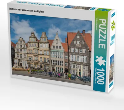 Produktbild von CALVENDO Puzzle Historische Fassaden am Marktplatz | 1000 Teile Lege-Größe 64x48cm Foto-Puzzle für glückliche Stunden
