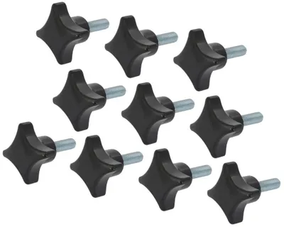 Produktbild von 10 Stück Kreuzgriffschraube M10 x 30 mm - Griff Ø 50mm