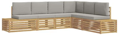 Immagine prodotto di vidaXL, set di 6 divani da esterno, colore bianco