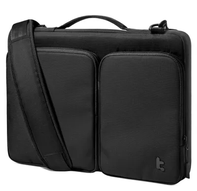 Produktbild von tomtoc Laptoptasche 15/15,6/16 Zoll Notebooktasche mit 360° Schutz – Premium-schwarz, Größe 15,6-16,2 Zoll