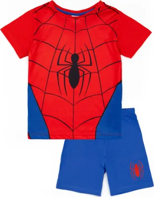 Produktbild von Spider-Man - Schlafanzug mit Shorts für Jungen NS7475 (104) (Blau/Rot)