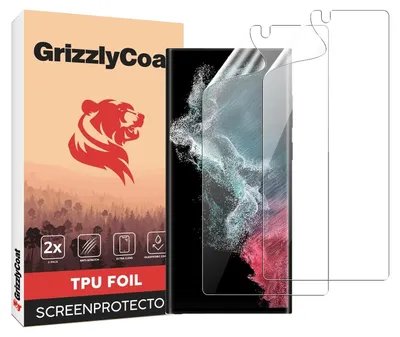 Produktbild von GrizzlyCoat Samsung Galaxy S23 Ultra Hydrogel TPU Displayschutz - Hüllenfreundlich (2er Pack)