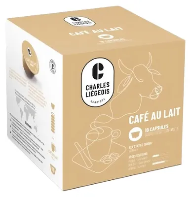 Obrázok produktu pre Kávové kapsule vhodné pre Dolce Gusto® Charles Liégeois Café au lait, 16 ks.