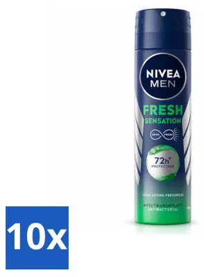 Produktbild von 10 x NIVEA MEN Fresh Sensation Deodorant Spray - 150 ml - Vorteilspackung - 10 Stücke