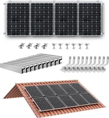 Obrázok produktu pre Súprava na montáž solárnych panelov, všestranné možnosti inštalácie, odolná hliníková konštrukcia, 10 ks