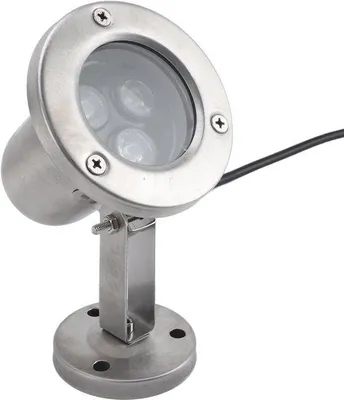 Obrázek produktu pro Vodotěsné LED reflektory pro bazény – nerezová ocel – podvodní osvětlení – teplá bílá.