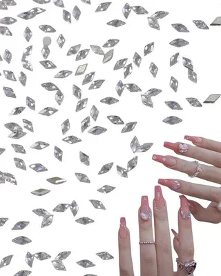 Produktbild von Set aus 200 Glitzersteinen für Nail Art und Dekoration