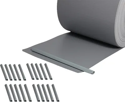Zdjęcie produktu dla Melko privacy screen strips podwójna siatka druciana 10x nieprzezroczysta folia ogrodzeniowa - 35m jasnoszara