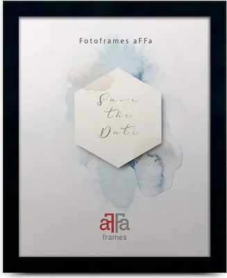 Obrázek produktu pro aFFa rámy, Hekla, rámeček na fotografie z MDF, fotorámeček, připínací rámeček, obdélníkový, s přední stranou z akrylového skla, černý, 40x50 cm