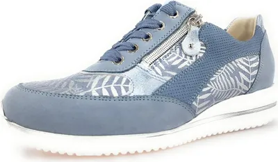 Produktbild von Waldläufer Himona Damenschuhe Schnürschuhe Sportive Sneaker Blau Freizeit, Schuhgröße:EUR 38 | UK 5