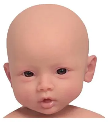 Zdjęcie produktu dla Silikonowa lalka typu "Reborn", realistyczny wygląd, zabawka edukacyjna, kolor: jasnobrązowy, 47 cm. Kolor: jasnobrązowy, 47 cm