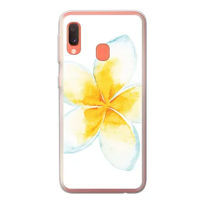 Produktbild von MuchoWow® Handyhülle Schutzhülle Hülle für Samsung Galaxy A20e Aquarellfarbe - Blume - Tropisch Silikon Softcase Handy Hülle - Abdeckung