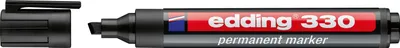 Produktbild von edding 330 4-330001 Permanentmarker Schwarz wasserfest: Ja