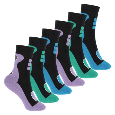 Produktbild von Footstar Kinder Outdoor Socken (6 Paar) Bunte Vollfrottee Socken mit Thermo-Effekt - Pastell 31-34