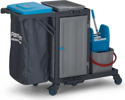 Produktbild von CHEFGASTRO Reinigungswagen Procart 317 BxTxH 1380x620x1080mm