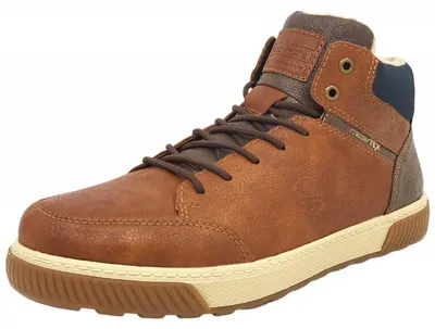 Imagen del producto de Zapatos de hombre Rieker, botas, forro cálido, color marrón, para uso casual