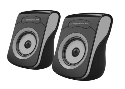 Produktbild von Esperanza Speakers 2.0 USB Flamenco black/grey