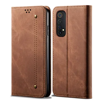 Obrázek produktu pro OPPO Realme 7 Pouzdro, Kožené Peněženkové Pouzdro s Magnetickým Uzavíráním a Pouzdro s Funkcí Stojánku pro OPPO Realme 7 Hnědý