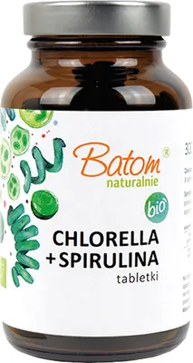 Obrázok produktu pre Chlorella + Spirulina240 Tablety - Batom