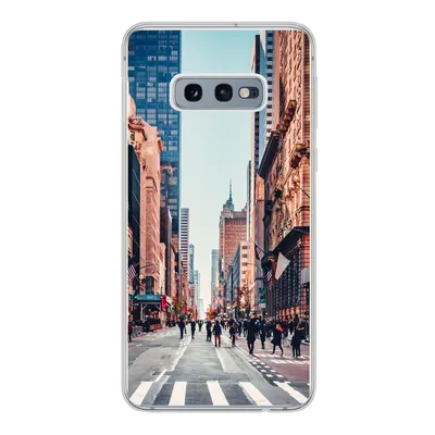 Produktbild von MuchoWow® Handyhülle Schutzhülle Hülle für Samsung Galaxy S10e Veteranenparade in New York Silikon Softcase Handy Hülle - Handy