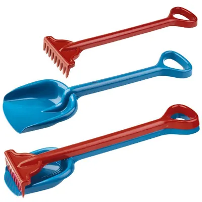 Produktbild von Androni Save Nature Recycle Schaufel und Harke 56 cm rot/blau