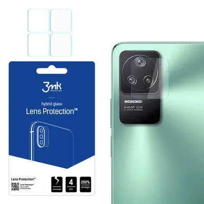 Produktbild von 3mk Hybridglas Lens Protection für Xiaomi POCO F4 5G Kamera Objektiv Kameralinse 0,16mm 6H (4 Stück)