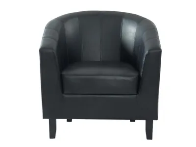 Produktbild von Lounge-Sessel - Kunstleder - Schwarz - CRISTOBAL II
