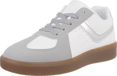 Produktbild von Ital-Design Damen Freizeitschuhe Wildlederoptik, Lederoptik Sneakers Low 88577441 Grau Gr. 39