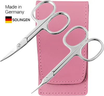 Produktbild von Solingen Nagelscheren Set mit Turmspitz-Schere & Echtleder Etui  Germany  Beere