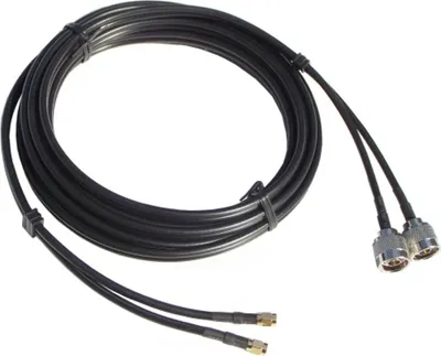 Produktbild von Wittenberg TWIN-Verlängerungskabel RG 58, N-Stecker auf SMA-Stecker, 5 und 10 m Länge: 5 m
