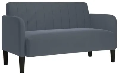 Produktbild von vidaXL Zweisitzer-Sofa Dunkelgrau 109 cm Samt
