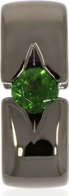 Produktbild von CBP06178 Anhänger mit 5 mm Chromdiopsid ca. 0,5 ct. Black Rhodium XEN