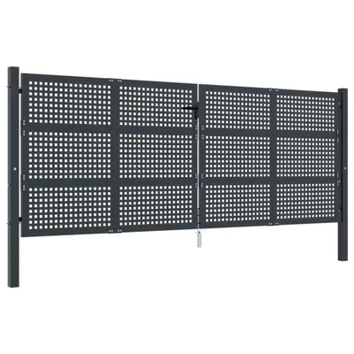 Obrázek produktu pro Zahradní branka antracitová 400 x 150 cm ocelová