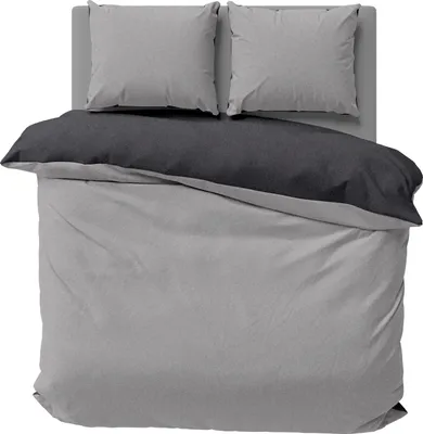 Produktbild von Winter Wendebettwäsche Doubleface Unifarben kuschelig warm weich Thermo Fleece