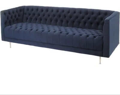 Produktbild von Chesterfield Sofa Couch Polster Stoff Leder Couchen Polster Garnitur 4 Sitzer