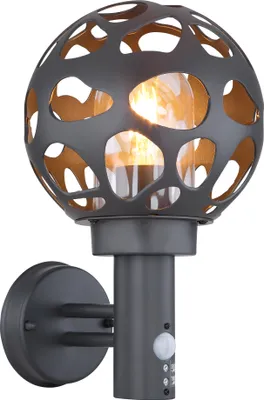 Produktbild von Globo Lighting Außenleuchte Edelstahl anthrazit, 1x E27 LED