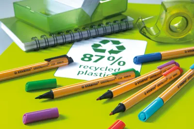 Produktbild von Umweltfreundlicher Filzschreiber - STABILO GREENpoint - 10er Pack - schwarz