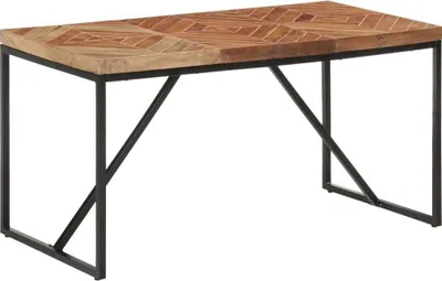 Obrázek produktu pro The Living Store jídelní stůl 140x70x76 cm z masivního dřeva akácie a manga