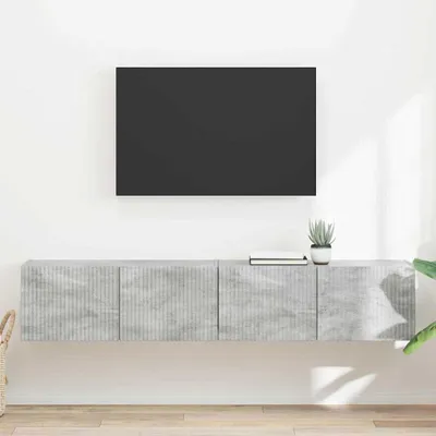 Produktbild von "Schlussverkauf" TV-Wandschrank 2 Stück - WohnzimmerTV-Möbel/TV-Tisch - Beton 60x31x29,5 cm Holzwerkstoff  C14462