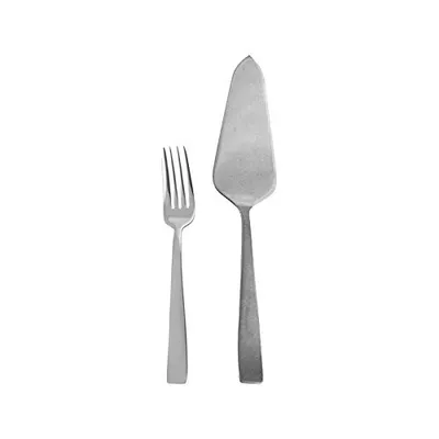 Image de Ensemble de couverts plats pour desserts Sambonet S0124, 13 pièces, en acier inoxydable 18/10