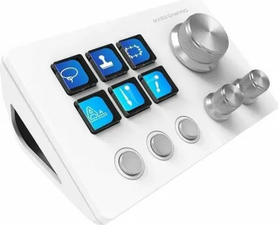 Produktbild von Mars Gaming MSDTWOW, Weiß, 9 Tasten, Tasten, Drehregler, 132 mm, 81 mm, 61 mm