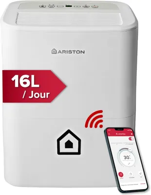 Immagine prodotto di Deumidificatore Wi-Fi portatile, 430 W, 16 litri al giorno, bianco