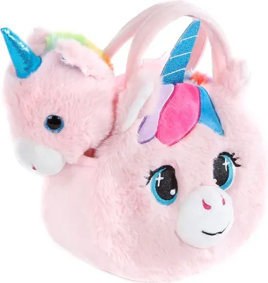 Image de Peluche Licorne Sac à main - Rosa Unicorn Jouet 20cm