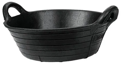 Productafbeelding van Rubber Voerbak Zwart 11L