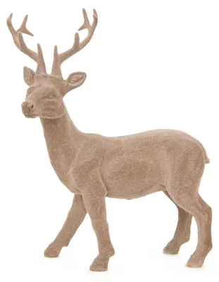 Hirschfigur, cremefarben, Weihnachtsdeko, 16 x 7,5 x 22,5 cm